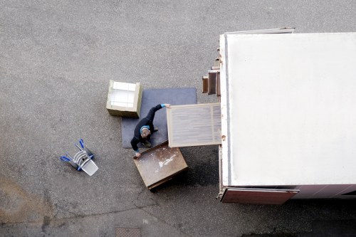 Man with van assisting with a move in Canary Wharf