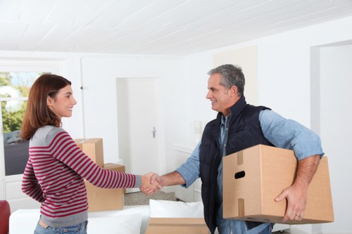 Fleet of vans for efficient moving services
