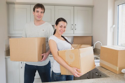 Step-by-step booking process for man with van services in Canary Wharf